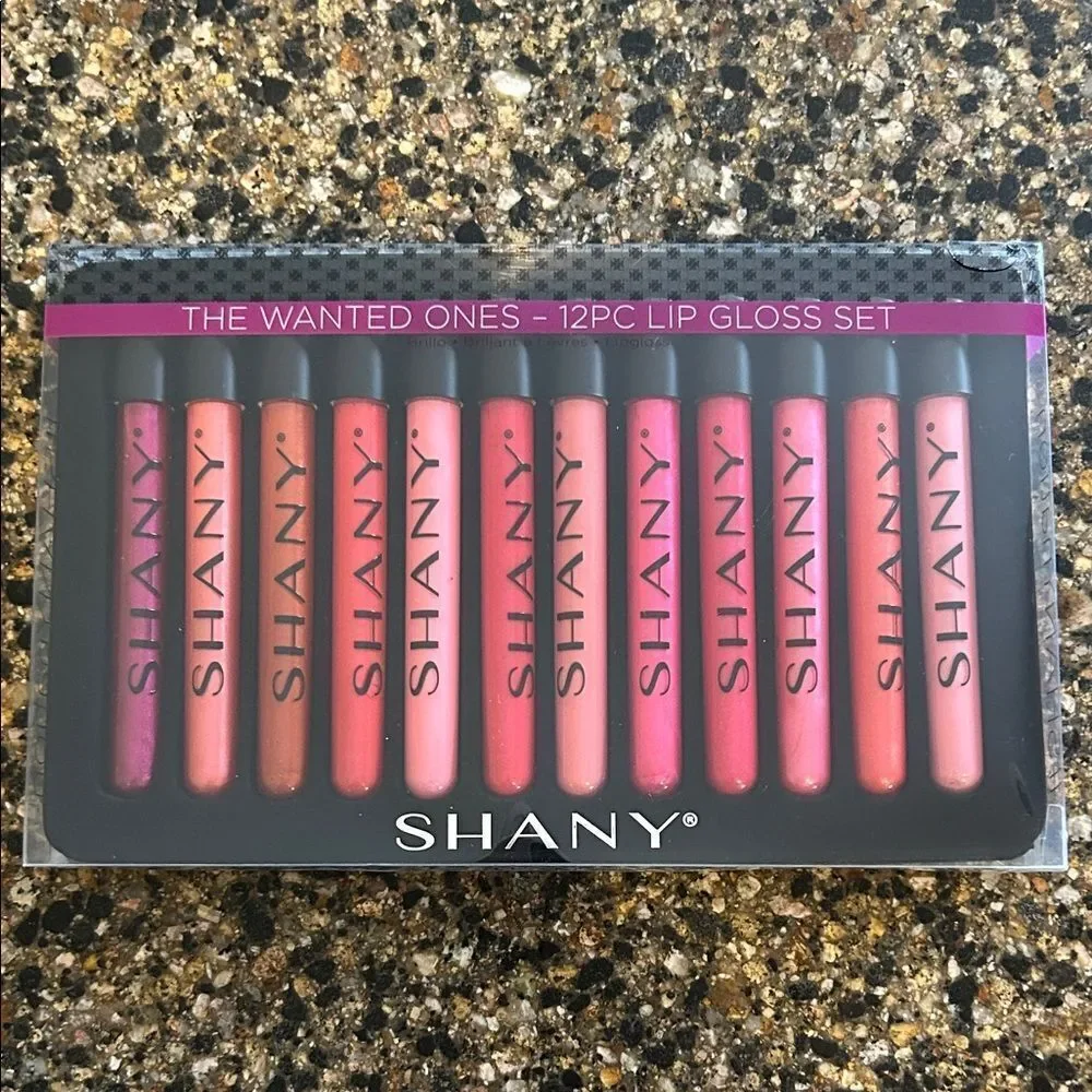 NEW SHANY 12-Piece Lip Gloss Set - Pink and Red Shades